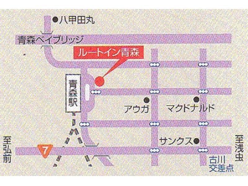 Hotel Route-Inn Aomori Ekimae Екстер'єр фото